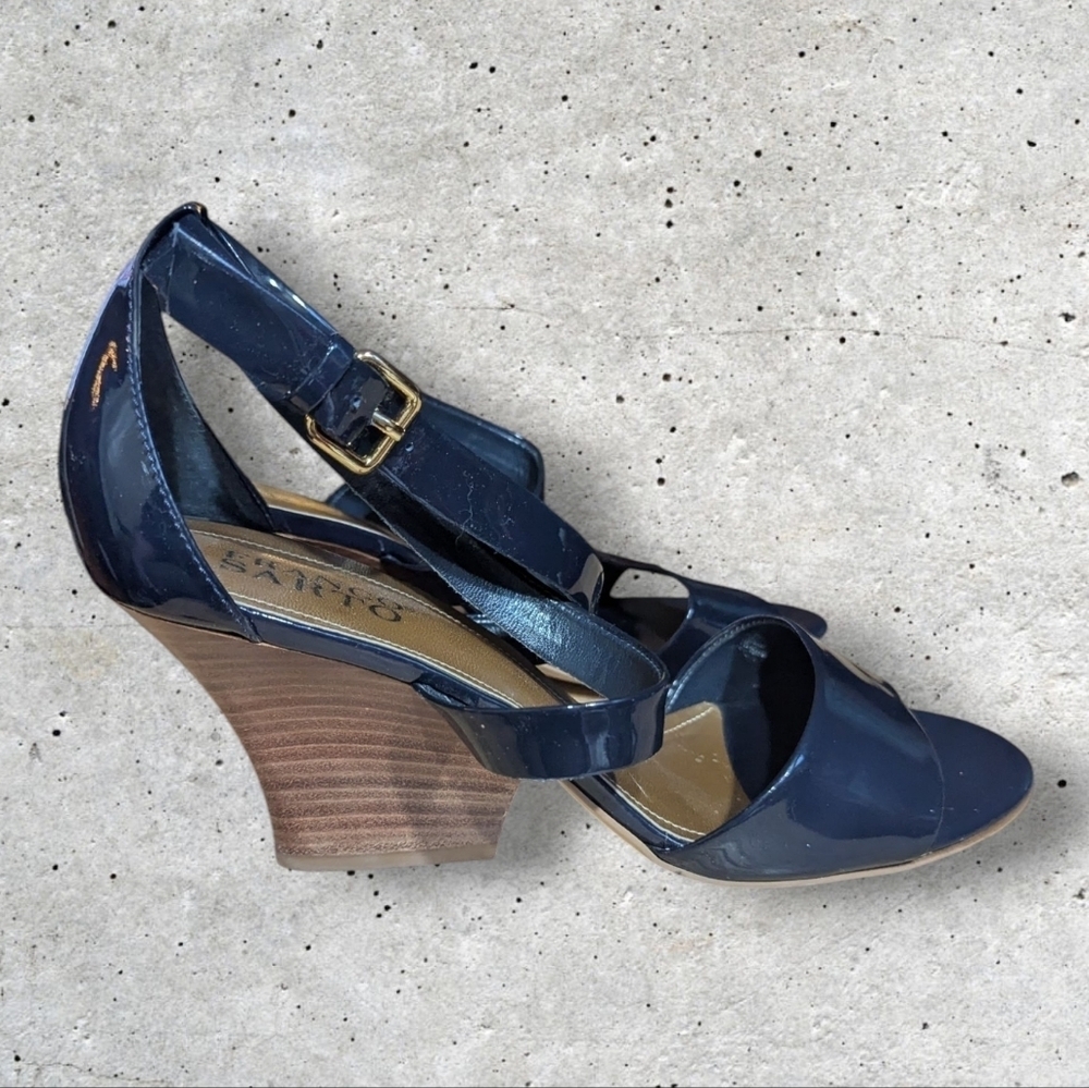 Franco Sarto Patent Block Heel Sandals – Size 9.5M - Picture 5 of 9